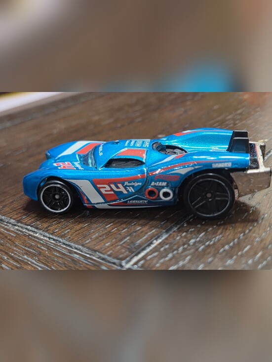Hot Wheels Other - 2007 Mattel Hotwheels 1186 Prototype H 24 1/64 Diecast Car Toy metallic blue